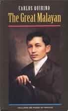 carlos quirino|Carlos Quirino (Author of The Great Malayan).